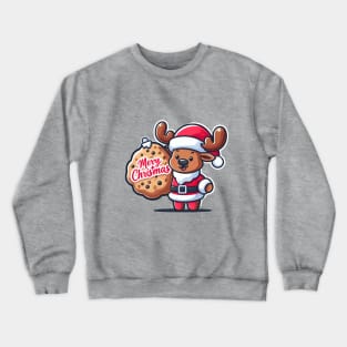 Merry Christmoose Moose Christmas 2024 Crewneck Sweatshirt